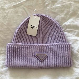 *Prada* purple knit toque